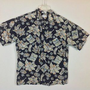 Vintage Pierre Cardin Hawaiian Shirt Mens Large
